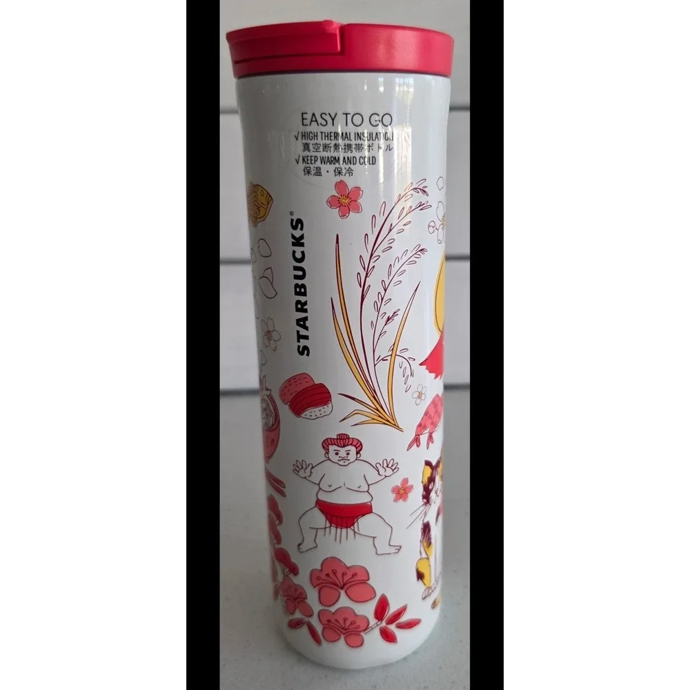 Japan Starbucks Stainless Tumbler Bottle 16oz Been There Series NEW